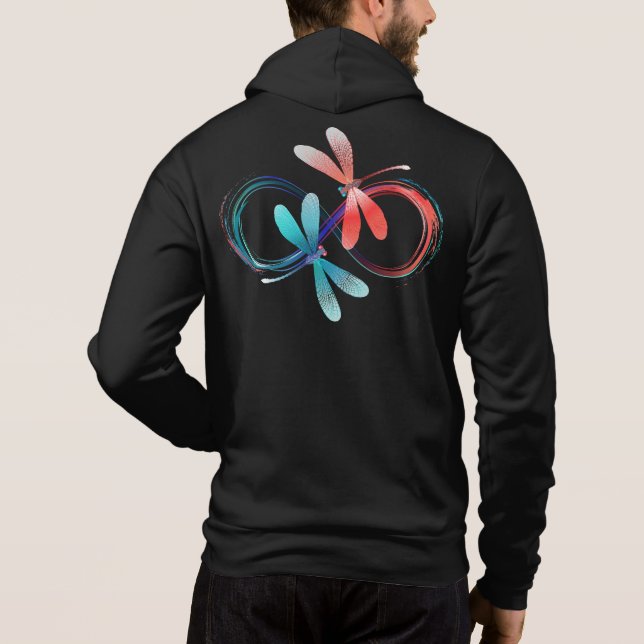 Sudadera Infinito con libélulas brillantes (Reverso)