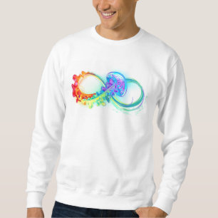 Sudadera Infinito con medusa arcoíris
