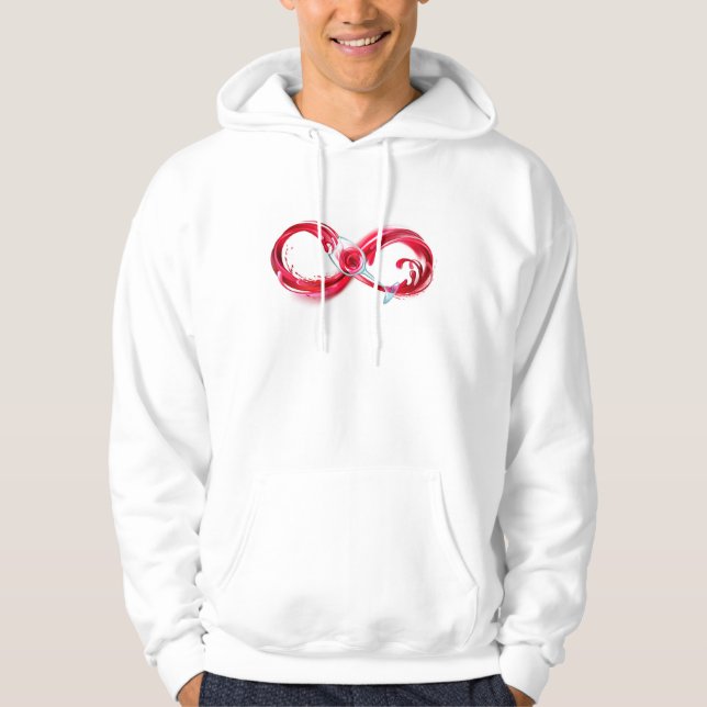 Sudadera Infinito con Vino Tinto (Anverso)