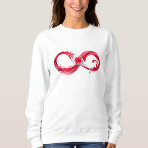 Sudadera Infinito con Vino Tinto