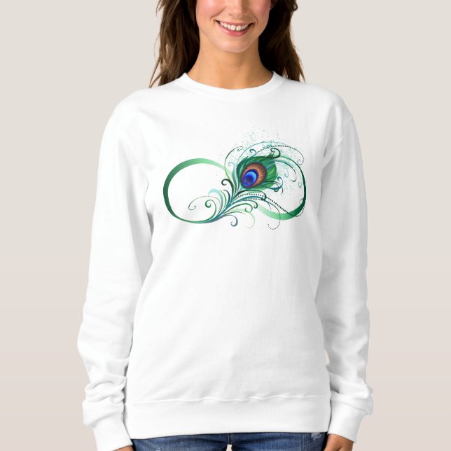 Sudadera Infinity Symbol with Peacock Feather (Anverso)