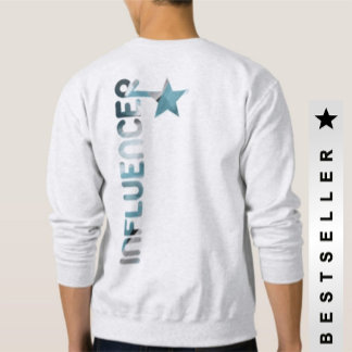 Sudadera INFLUENCER Tendencia de impresión trasera Resumen 