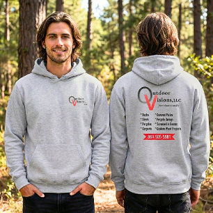 Sudadera Información trasera del logotipo de Outdoor Vision