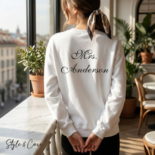 Sudadera informal con nombre único impreso