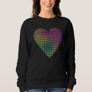Sudadera Informática de matemáticas gráficas de Heart Pi Da