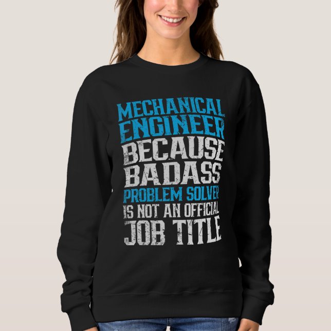 Sudadera Ingeniería de ingeniero mecánico angustiado (Anverso)