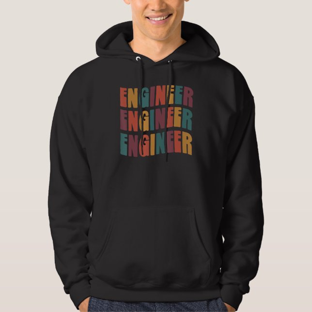 Sudadera Ingeniería Groovy Retro Colorida (Anverso)