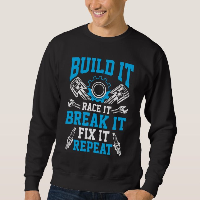 Sudadera Ingeniería mecánica de ajuste de automóviles para  (Anverso)
