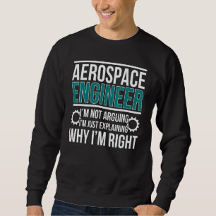 Sudadera Ingeniero aeroespacial Estoy bien Ingeniería aeroe