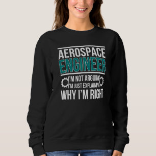 Sudadera Ingeniero aeroespacial Estoy bien Ingeniería aeroe