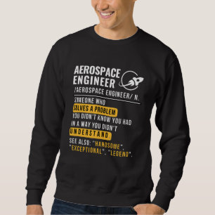 Sudadera Ingeniero aeroespacial Noun Funny Sweatshirt