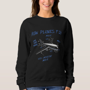 Sudadera Ingeniero Aerospacial Funny Aero
