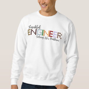 Sudadera Ingeniero agradecido, resolviendo los problemas de