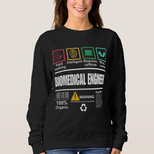 Sudadera Ingeniero biomédico (Anverso)