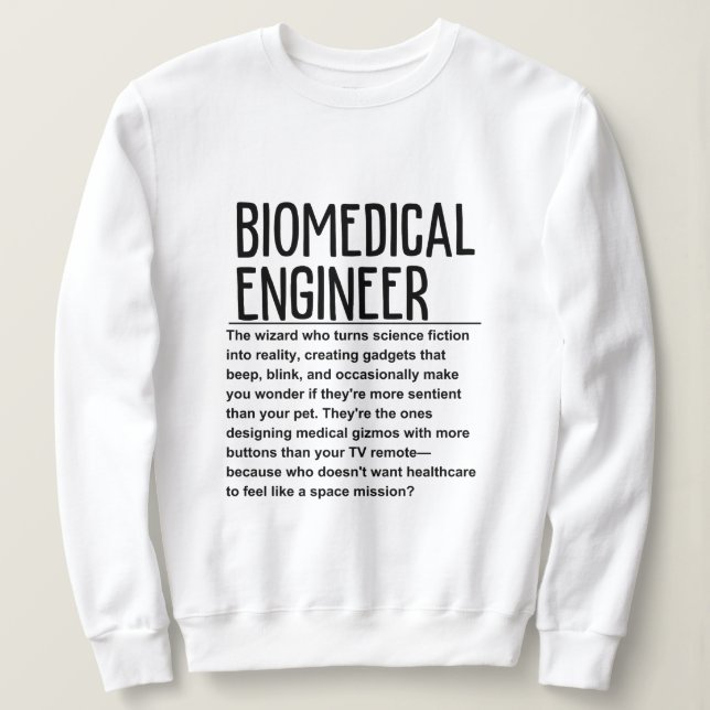 Sudadera Ingeniero biomédico (Anverso del diseño)