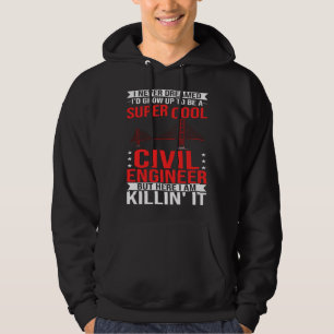 Sudadera Ingeniero civil constructor de puentes estudiante