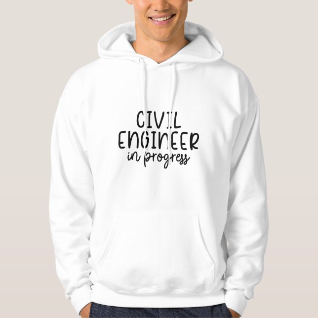 Sudadera Ingeniero civil en proceso (Anverso)