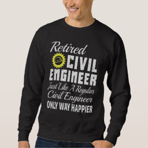 Sudadera Ingeniero Civil Ingeniero Civil Jubilado Civil