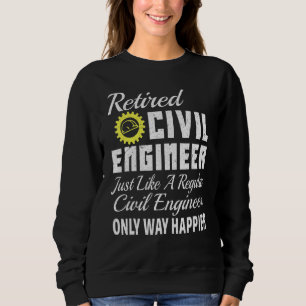 Sudadera Ingeniero Civil Ingeniero Civil Jubilado Civil