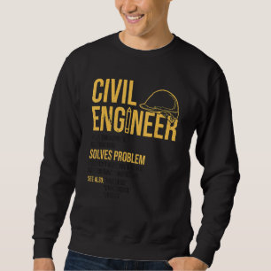 Sudadera Ingeniero Civil Nuevo Ponente Técnico de Definició