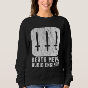 Sudadera Ingeniero de audio de Death Metal cruces invertida
