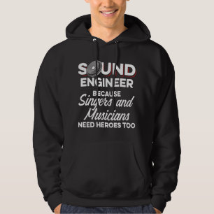 Sudadera Ingeniero de audio de estudio Músico Técnico de so