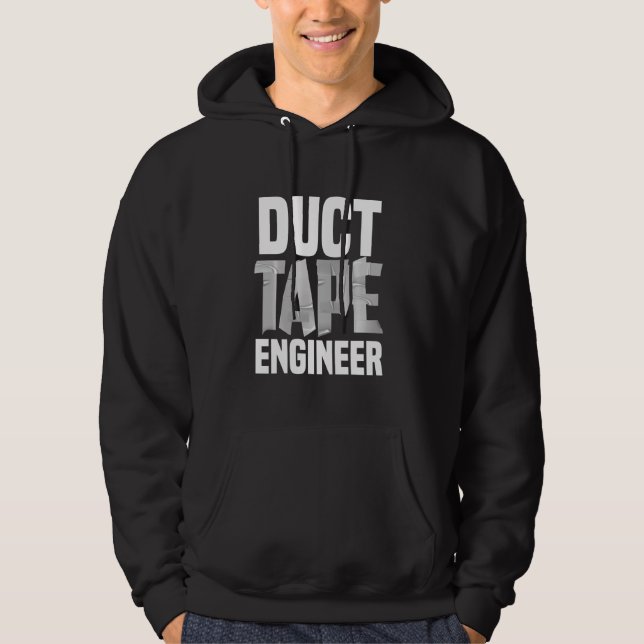 Sudadera Ingeniero De Cintas De Duct Gracioso Para Hombres  (Anverso)