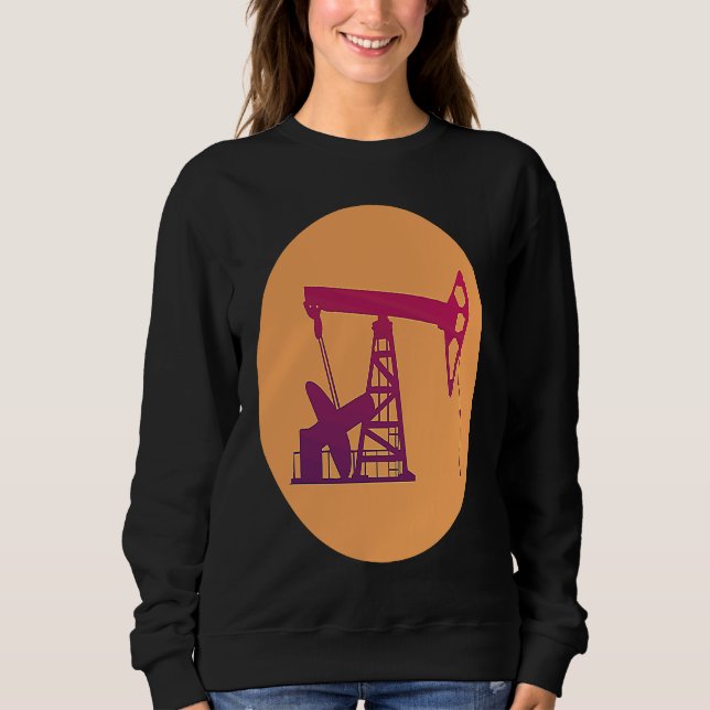 Sudadera Ingeniero de perforación bombeo pozo de aceite par (Anverso)