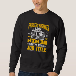 Sudadera Ingeniero de Proceso Título de Trabajo Ingeniero