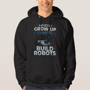 Sudadera Ingeniero de Robótica Construyendo Software de Rob