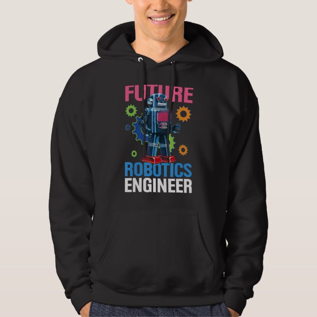 Sudadera Ingeniero de robótica de futuro (Anverso)
