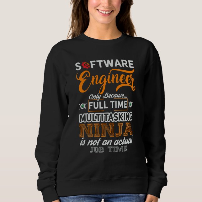 Sudadera Ingeniero de Software Codificador Programador  4 (Anverso)