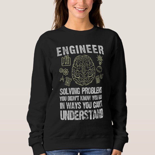Sudadera Ingeniero de software de resolución de problemas d (Anverso)