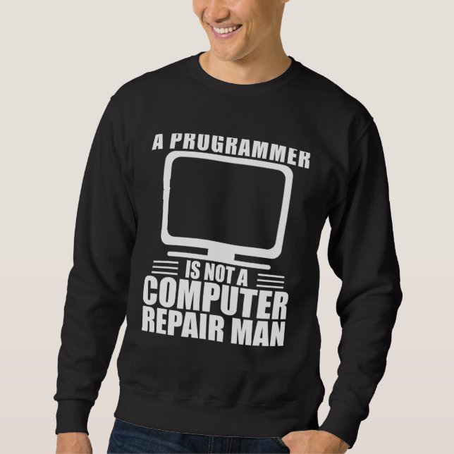 Sudadera Ingeniero de Software Programador de Computadora R (Anverso)