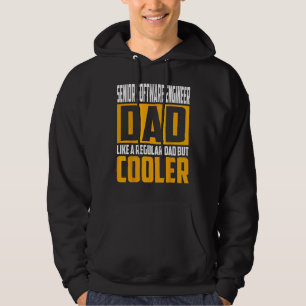 Sudadera Ingeniero de software senior padre como uno regula