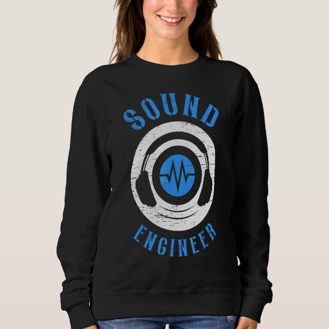 Sudadera Ingeniero de sonido Audio Song Music Tech Guy (Anverso)