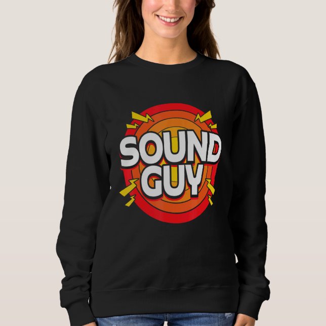 Sudadera Ingeniero de sonido retro vintage (Anverso)