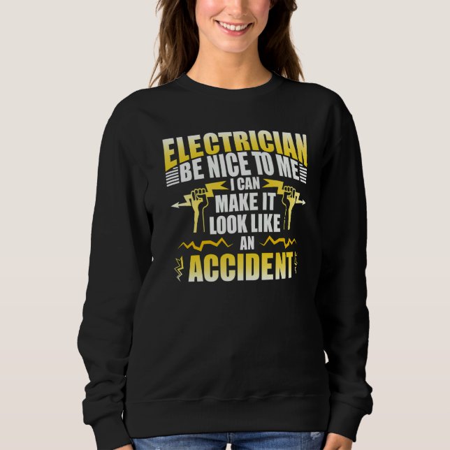 Sudadera Ingeniero del equipo de trabajadores eléctricos (Anverso)