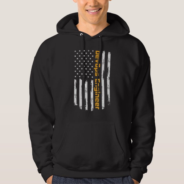 Sudadera Ingeniero Devops Orgulloso Carrer Positivo Vintage (Anverso)