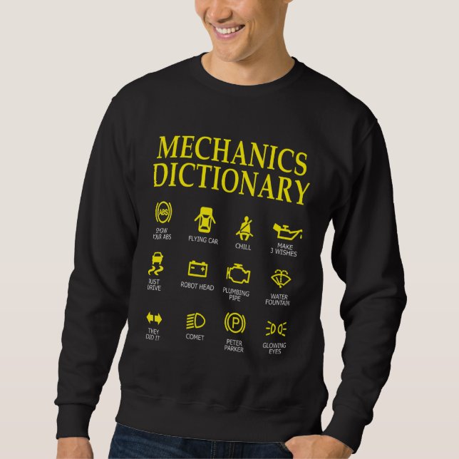 Sudadera Ingeniero Diesel, Mecánico de Fijación de Coches,  (Anverso)