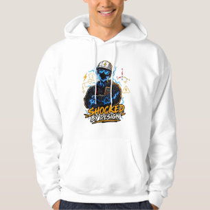 Sudadera Ingeniero eléctrico de alto voltaje sorprendido po