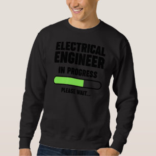 Sudadera Ingeniero Eléctrico En Curso Estudió Ingeniería