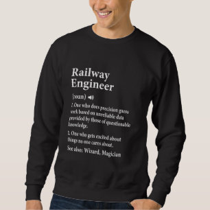 Sudadera Ingeniero Ferroviario Para Conductor De Tren Y
