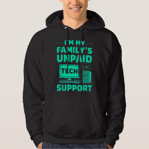 Sudadera Ingeniero informático gracioso, yo soy mi familia
