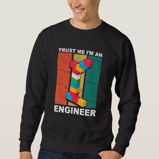 Sudadera Ingeniero Master Builder Building Bricks Blocks Co (Anverso)