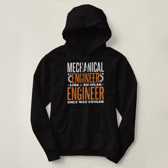 Sudadera Ingeniero Mecánico para Ingenieras Mecánicas (Diseño del anverso)