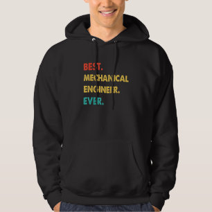 Sudadera Ingeniero Mecánico Retro Mejor Ingeniero Mecánico