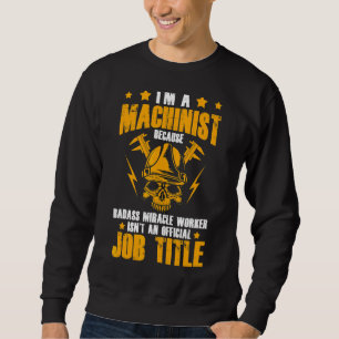 Sudadera Ingeniero Mecánico Soy Máquina Cnc