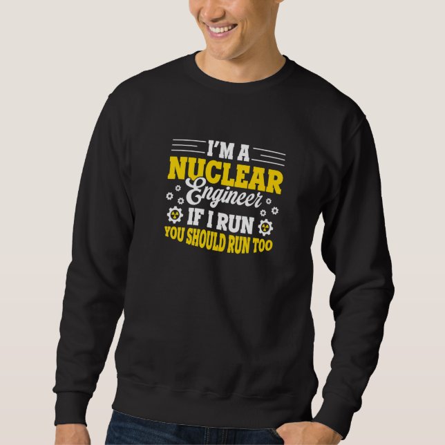 Sudadera Ingeniero nuclear de medicina nuclear radiactiva   (Anverso)