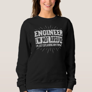 Sudadera Ingeniero que no discuto, solo estoy explicando po